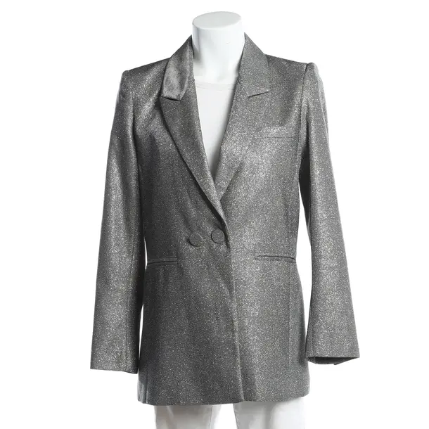Blazer, in Silver, Polyester, Anine Bing