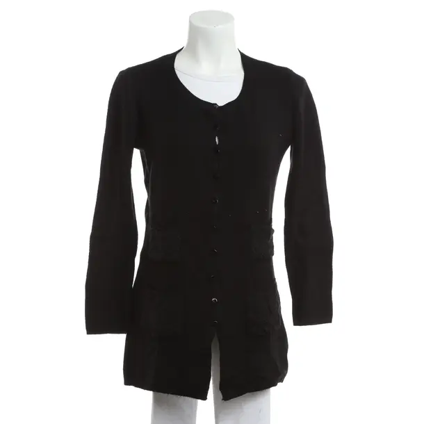Cardigan, in Black, Viscose, Sem Per Lei.