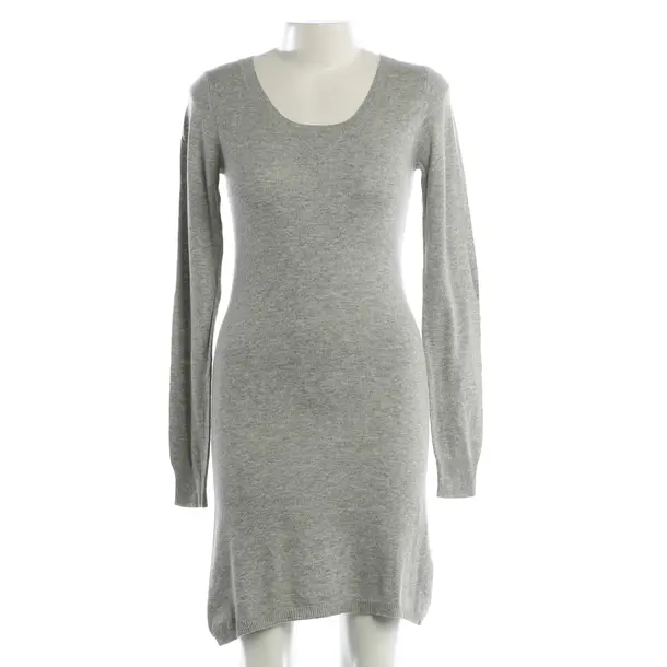 Dress, in Light Gray, Wool, Delicatelove