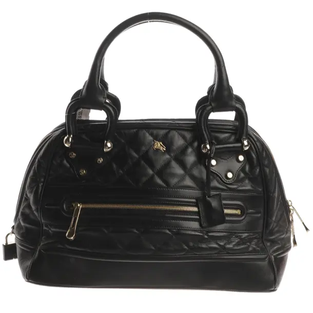 Handbag, in Black, Leather, Burberry