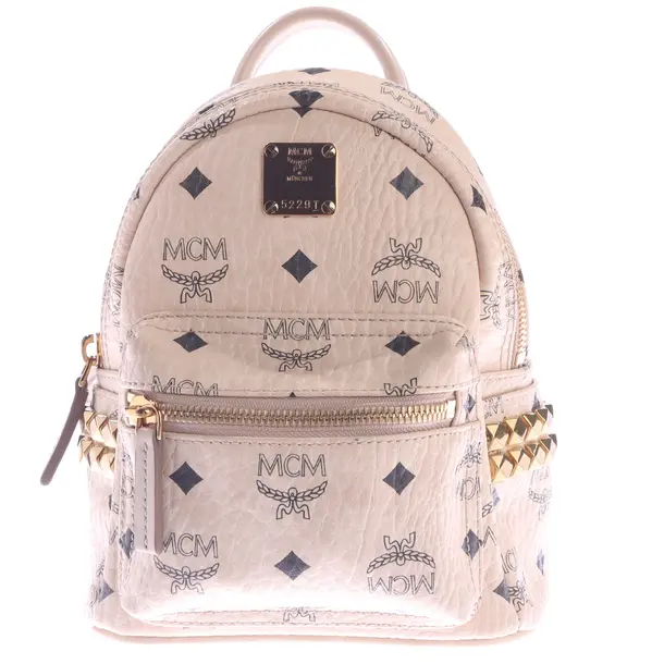 Backpack, in Beige, Leather, MCM