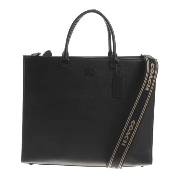 Handtasche, in Schwarz, Leder, Coach