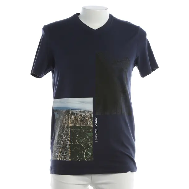 T-Shirt, in Navy, Cotton, Armani Exchange