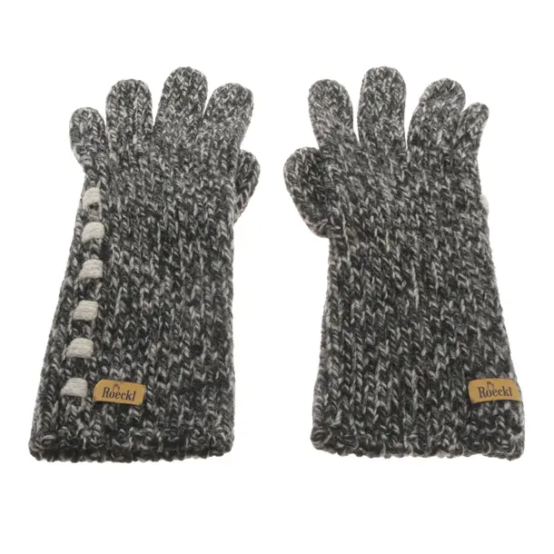 Gloves, in Gray, Wool, Roeckl