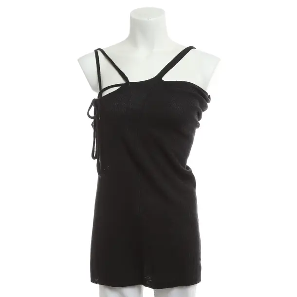 Top, in Schwarz, Leinen, by Aylin König