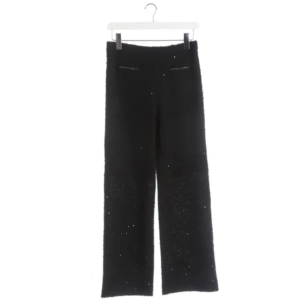 Pants, in Black, Polyester, Raffaello Rossi