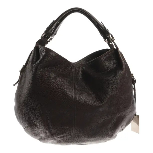 Schultertasche, in Dunkelbraun, Leder, Furla