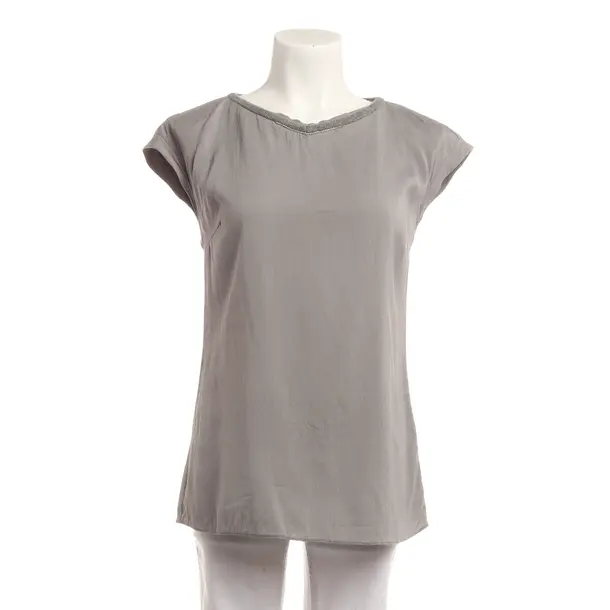 Shirt, in Gray, Silk, Brunello Cucinelli