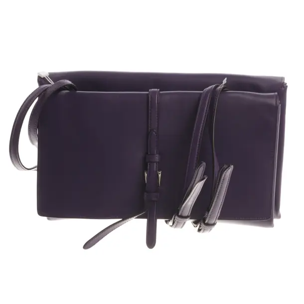 Shoulder Bag, in Purple, Leather, Prada