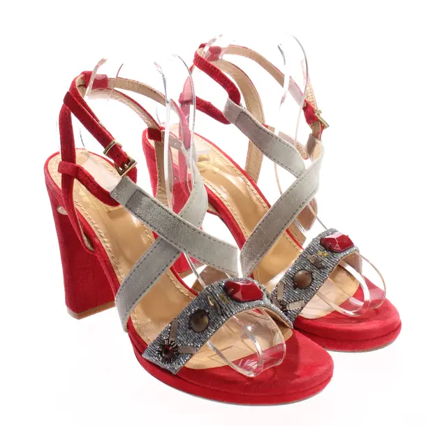 Heeled Sandals, in Red, Maliparmi