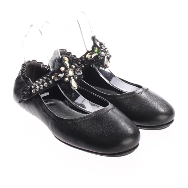 Ballerinas, in Schwarz, Tory Burch