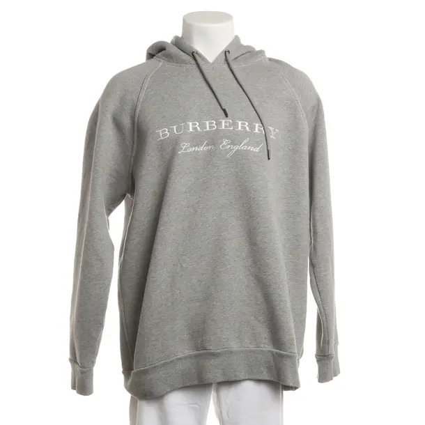 Hoodie, in Gray, Cotton, Burberry
