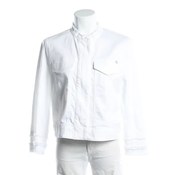 Summer Jacket, in White, Cotton, Marc Cain