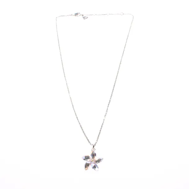 Necklace, in Silver, Metal (metallic, metallized), Swarovski