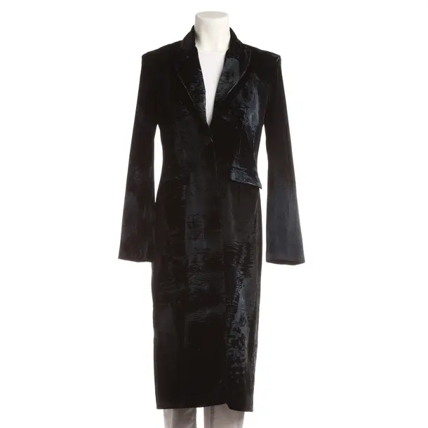 Mid-Season Coat, in Black, Viscose, Avant Toi