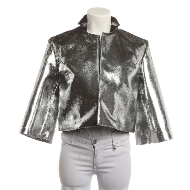 Blazer, in Silber, Viskose, Galvan London