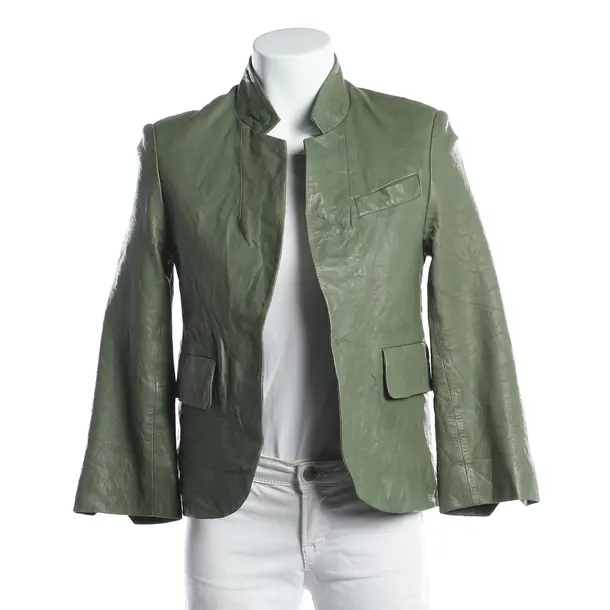 LeatherJacket, in Green, Leather, Zadig & Voltaire