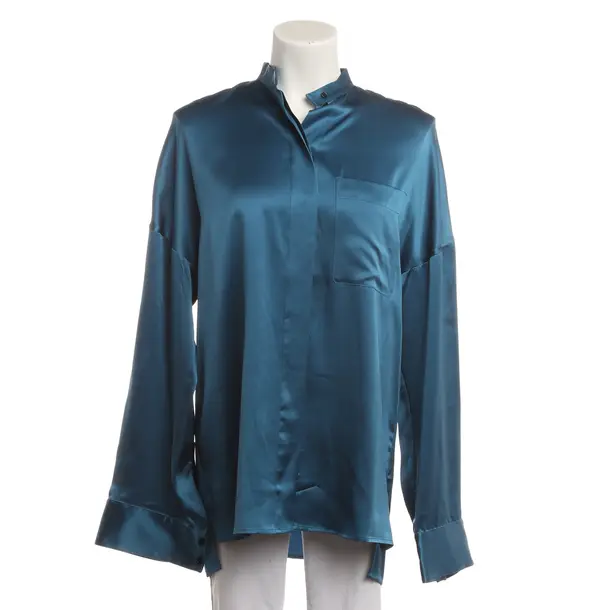 Blouse, in Blue, Silk, Haider Ackermann