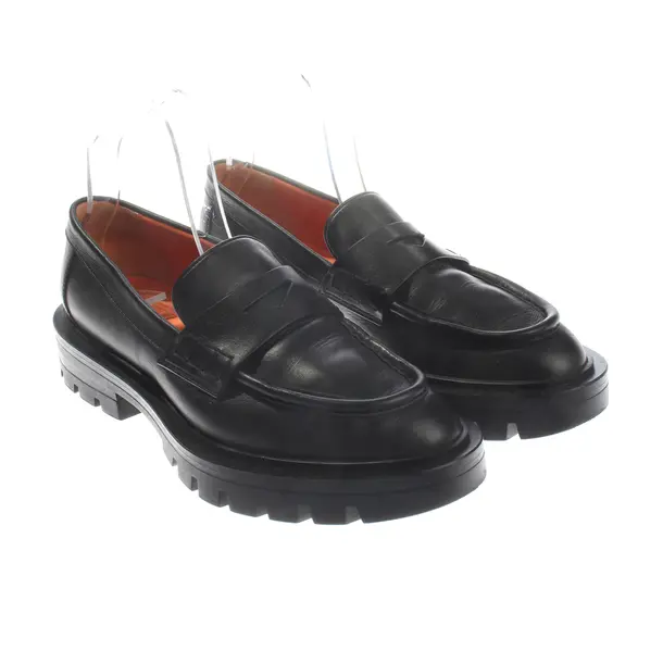 Loafers, in Black, Santoni