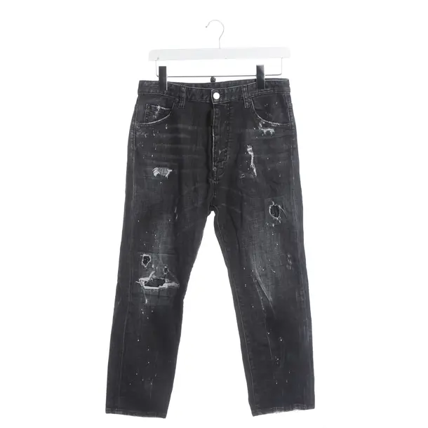 Slim Fit Jeans, in Black, Cotton, Dsquared