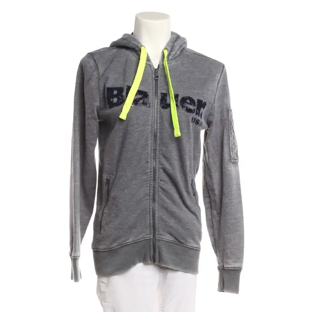 Zip-up Hoodie, in Gray, Cotton, Blauer USA