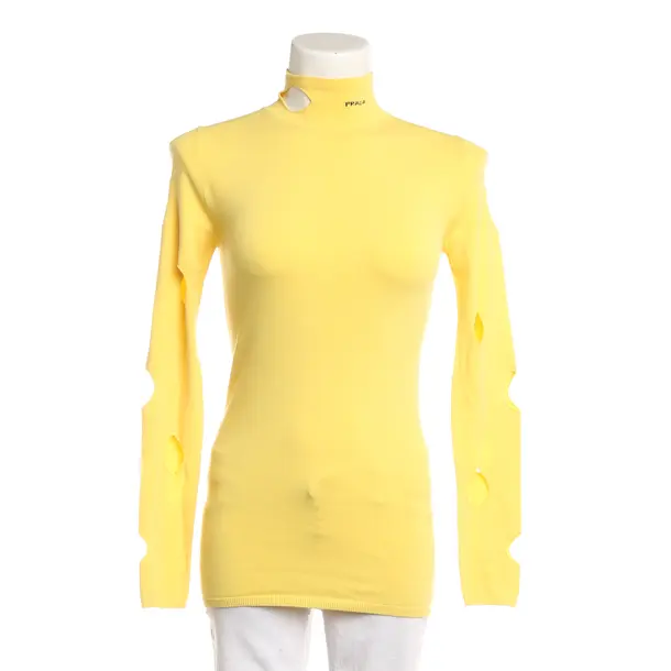 Blouse, in Yellow, Viscose, Prada