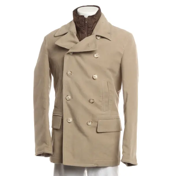 Overcoat, in Light Brown, Cotton, Fay