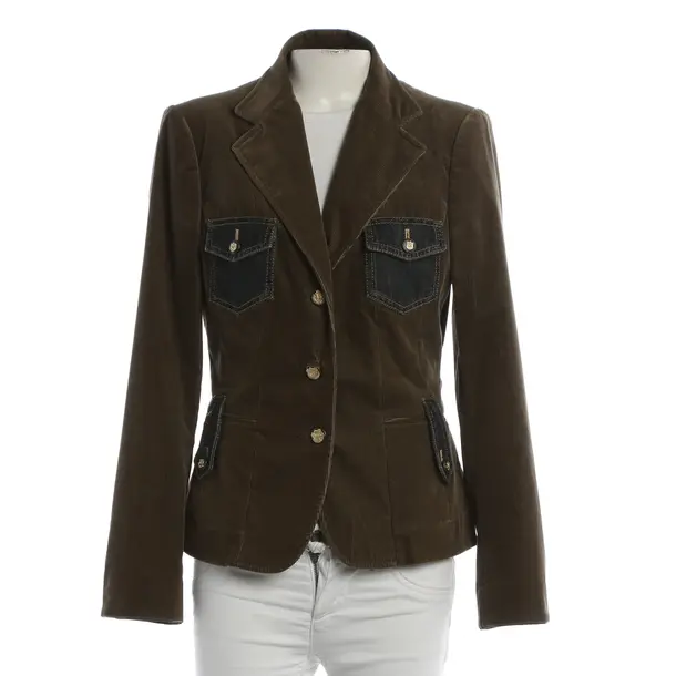 Blazer, in Dark Green, Cotton, Dolce & Gabbana
