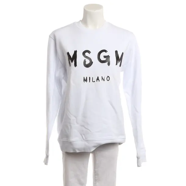 Sweatshirt, in Weiß, Baumwolle, MSGM