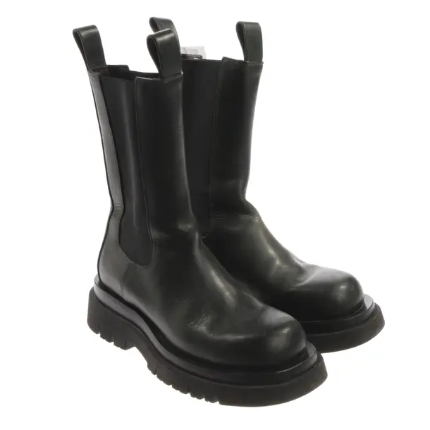 Stiefeletten, in Dunkelgrün, Bottega Veneta