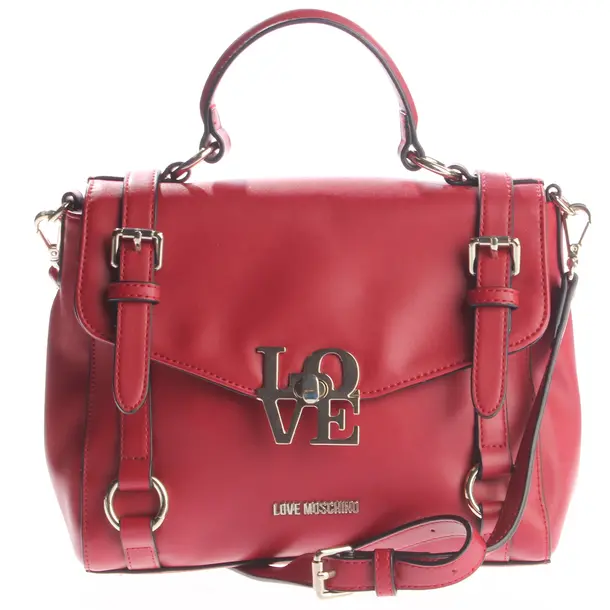 Borsetta, in Rosso, Pelle, Amore Moschino