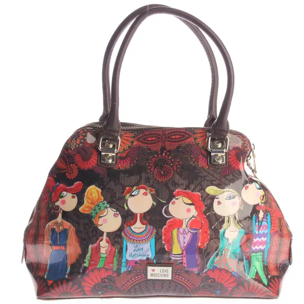 Handtasche, in Mehrfarbig, Sonstiges Material, Love Moschino