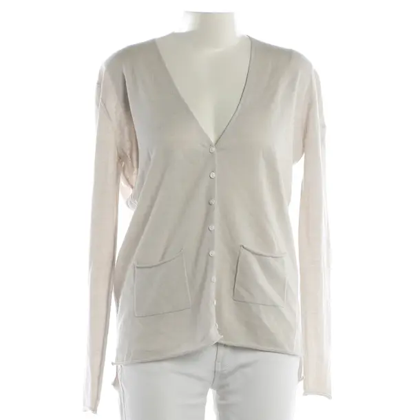 Cardigan, in Light Gray, Cashmere, Bloom