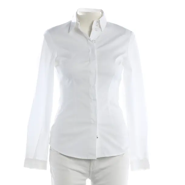 Blouse, in White, Cotton, Steffen Schraut