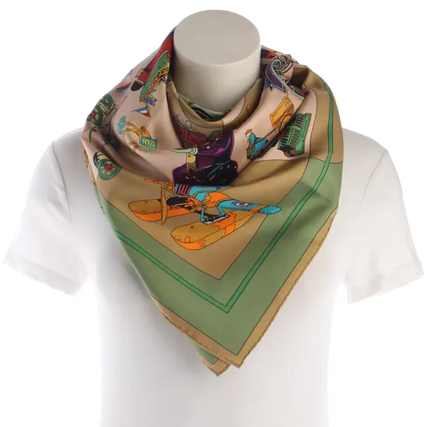 Shawl, in Multicolored, Silk, Hermès