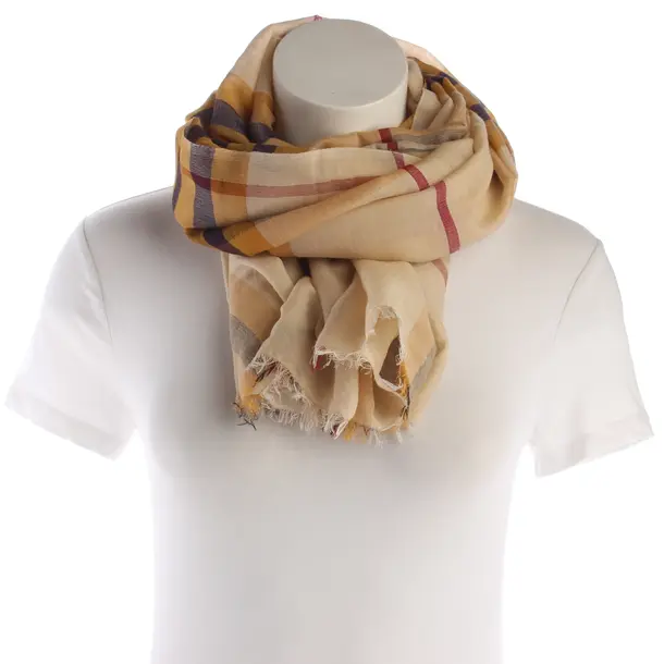 Shawl, in Multicolored, Wool, Burberry