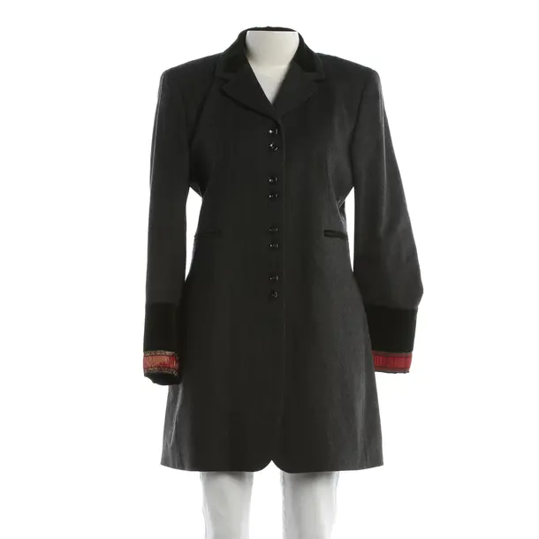 Mid-Season Coat, in Gray, Viscose, NVSCO