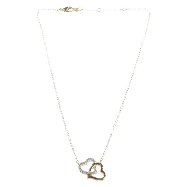 Necklace, in Gold, Metal (metallic, metallized), Swarovski