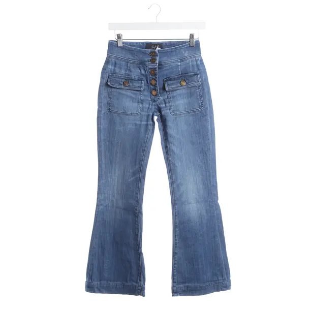 Flared Jeans, in Blue, Cotton, Seafarer