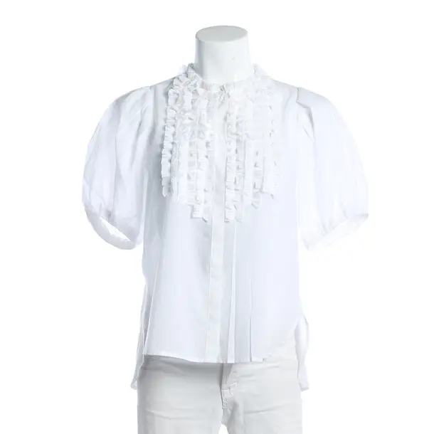 Blouse, in White, Cotton, Van Laack