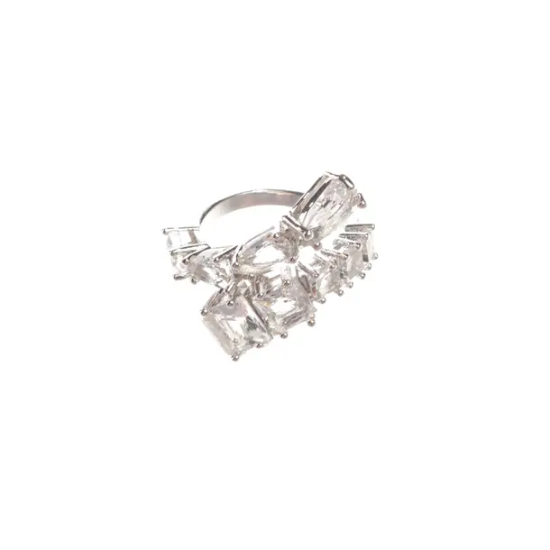 Ring, in Silber, Metall (metallisch, metallisiert), Swarovski