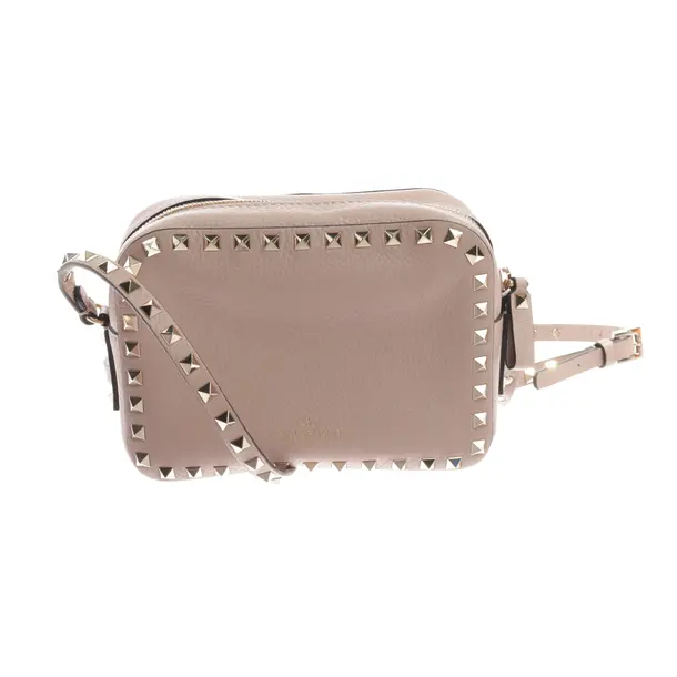 Schultertasche, in Hellrosa, Leder, Valentino