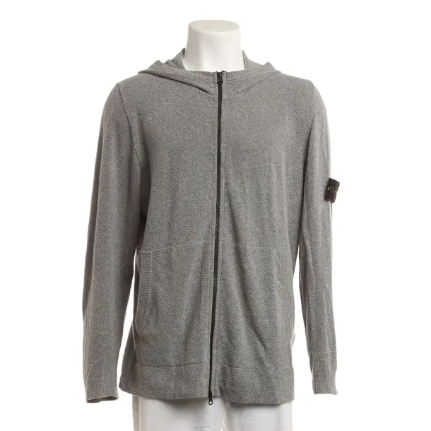 Sweatjacke, in Grau, Baumwolle, Stone Island