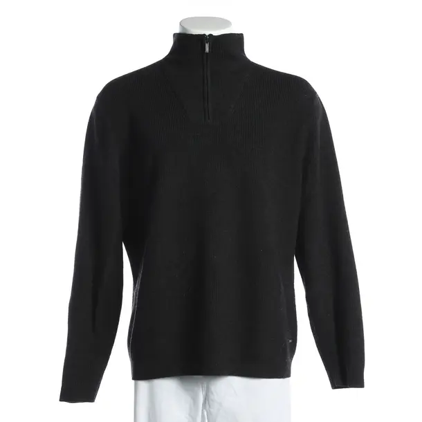 Maglione, in Grigio scuro, Cotone, Hugo Boss Etichetta Nera