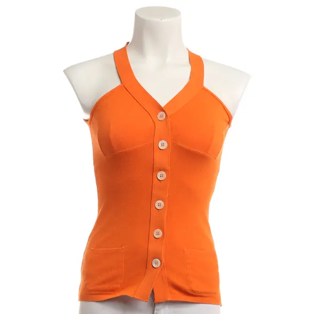 Top, in Dark Orange, Viscose, Marc Cain
