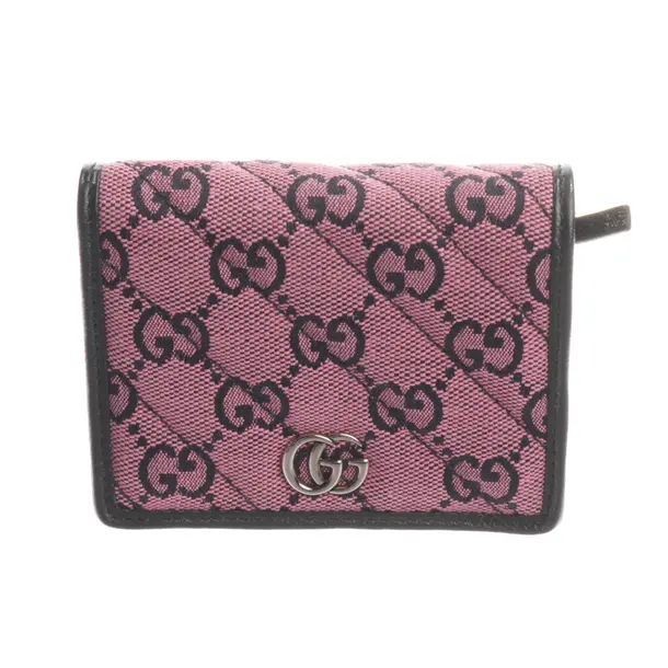 Geldbörse, in Rosa, Baumwolle, Gucci