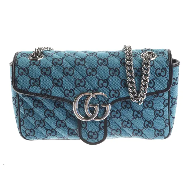 Shoulder Bag, in Blue, Cotton, Gucci