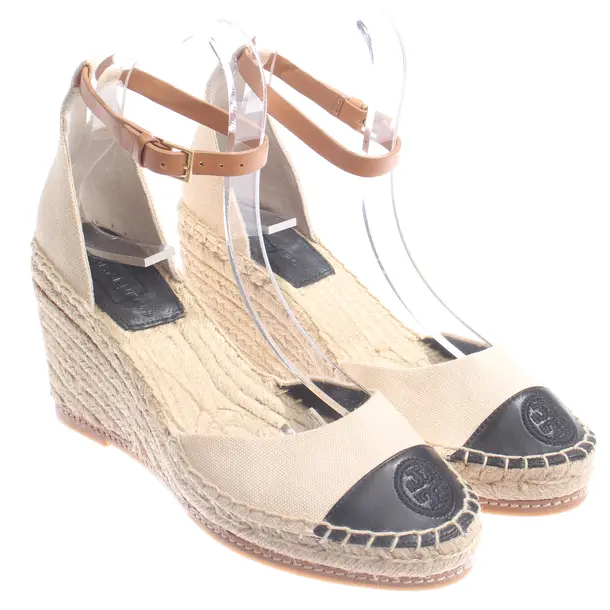 Wedges, in Beige, Tory Burch