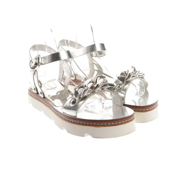 Sandaletten, in Silber, Casadei