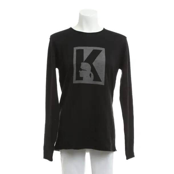 Jumper, in Black, Wool, Karl Lagerfeld